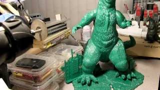 Two Godzilla Model Kits pt02 Built