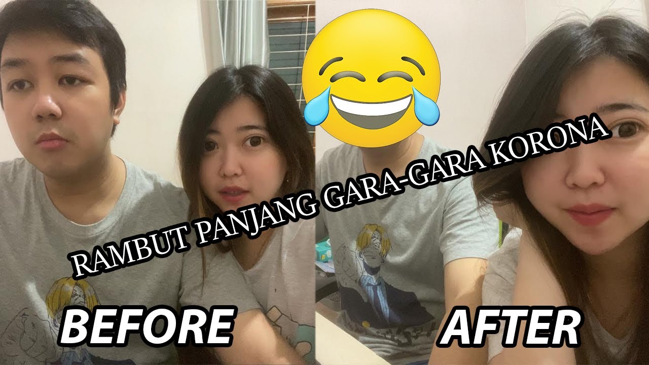  TUTORIAL cara potong  rambut  pacar  di rumah pas lagi 