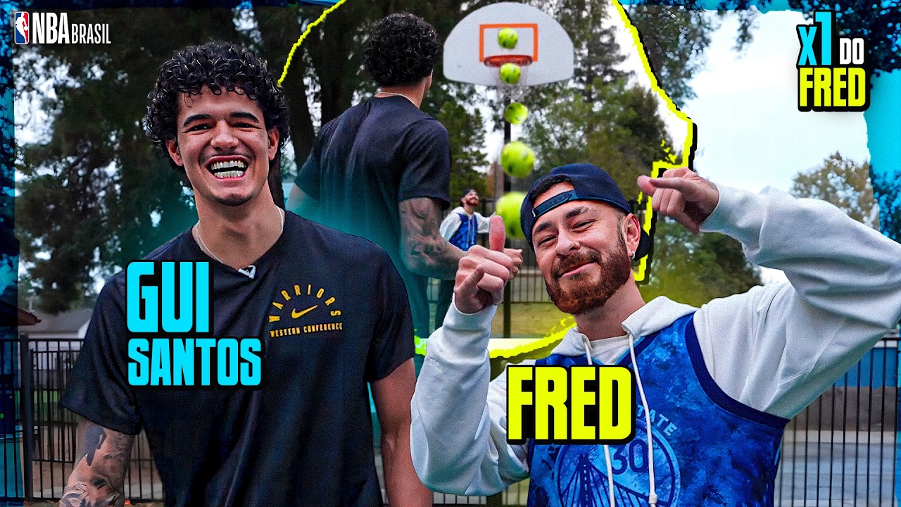 GUI SANTOS ME DESAFIOU NO BASQUETE | X1 do Fred #1