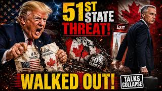 🔴 51ST STATE THREAT: Trade Talks Collapse — Why Carney Just Walked Out on Washington