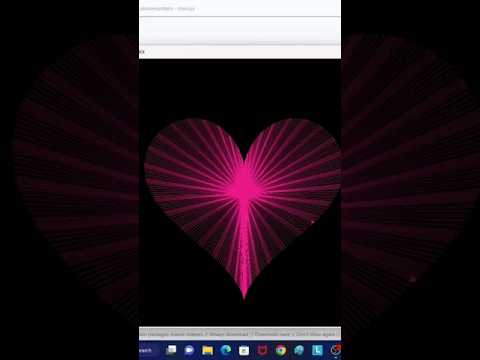 Heart shape pattern Turtle graphics Design using python #coding #python #turtle #programming
