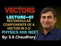 RECTANGULAR COMPONENTS OF A VECTOR IN 2 - D💥|| PHYSICS⚡️NEET PHYSICS FOR XIth🚀 || VECTORS FOR NEET