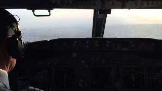 Ecair Boeing 737-700 visual approach to Brazzaville