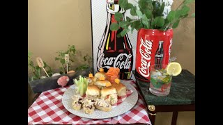 Chicken Salad Sliders & Coca-Cola Mojitos 😎🍹