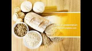 Staple Food PowerPoint Template by PoweredTemplate.com