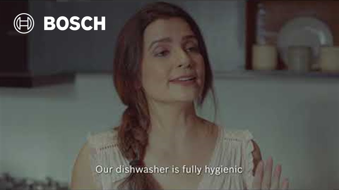 Bosch Dishwasher | Ensures hygiene with hot water wash - YouTube