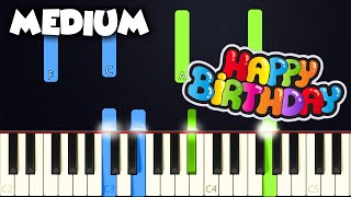Happy Birthday To You | MEDIUM PIANO TUTORIAL + SHEET MUSIC by Betacustic