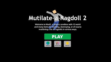 Ragdoll Mutilate - gameplay (Mutilate a Doll 2)