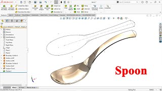 Solidworks surface tutorial | Design of spoon in solidworks Net Worth