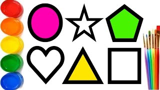 Shapes For Kids, Learn 2D Shapes, Colors For Toddlers Preschool Learning,Educational Video