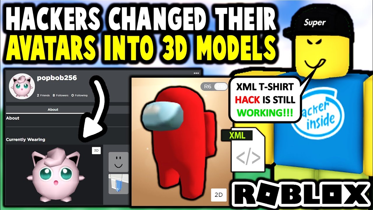 Roblox Hackers Changed Their Avatars INTO 3D MODELS!? - YouTube