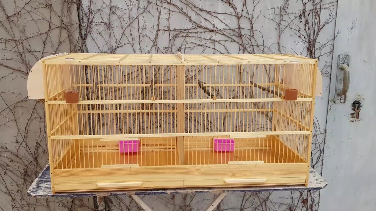 Клетка для канареек две секции С перегородкой. Небольшой обзор.