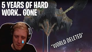 Minecraft Streamer's Dying & Losing Their Hardcore Worlds *emotional*