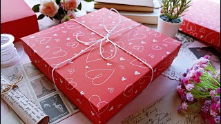 DIY GIFT BOX 🎁 HOW TO MAKE A CARDSTOCK BOX💘 DIY EASY PAPER CRAFT #papercraft