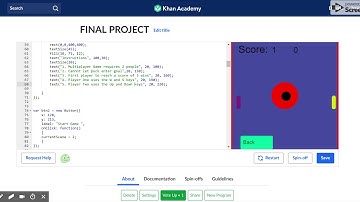 22 FINAL PROJECT   Computer programming   Khan Academy