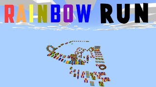 MCPE Parkour Speedrun (Rainbow Run)