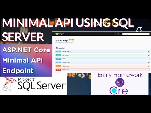 ASP.NET CORE MINIMAL API WITH SQL SERVER DATABASE. HOW TO CREATE MINIMAL API USING SQL SERVER.APIs