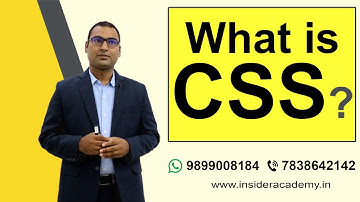 What is CSS in Web Designing? Web Development Tutorial | Web Designing Course in Noida