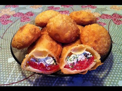 Видео рецепт Пирожки с помидорами и базиликом