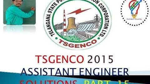 TSGENCO 2015 AE ELECTRICAL QUESTION PAPER WITH EXPLAINED ANSWERS P-15
