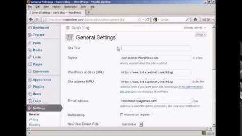 Changing Your Blog Title