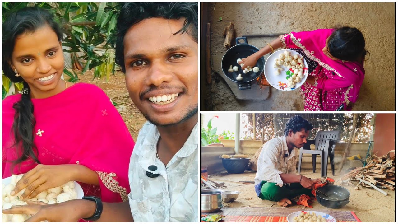 Family Vlogs పుట్ట గొడుగులు కూర 😋😋 మణి ముద్దు శ్రావణి,Family vlogs Videos , వంటలు 