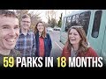 RV Tour of  Full Time Family in Converted Shuttle Bus // American Field Trip