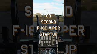 Famous Startup the F-16C Viper in 60 SECONDS | DCS: World #shorts Profile