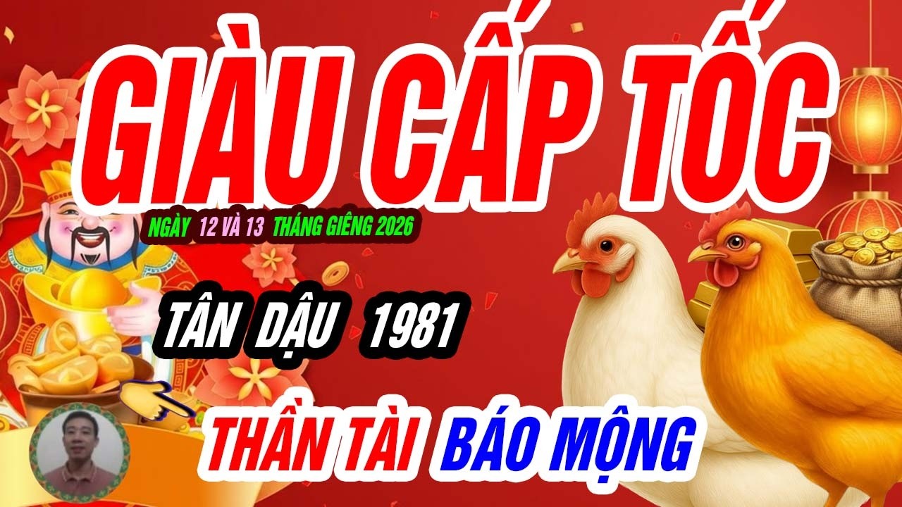 🐓 TÂN DẬU 1981: Đúng 2 ngày tới DANH – TÀI CÙNG ĐẾN – 2026 Thăng Hoa!