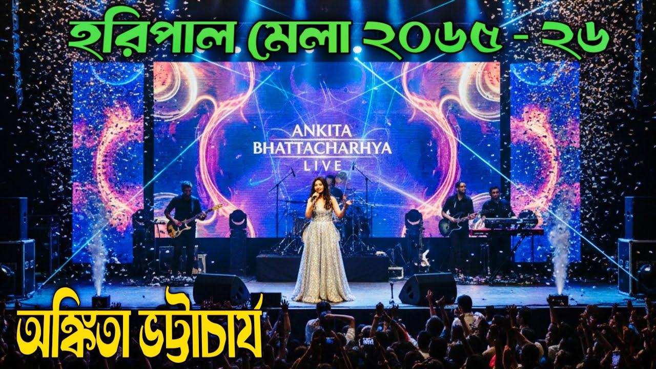 Ankita Bhattacharyya live concert in Haripal | Haripal Mela 2025-26 | হরিপাল মেলা ২০২৫-২৬ | 
