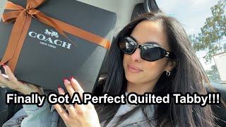 Coach Quilted Tabby 20 Unboxing | elle be |