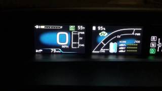 Toyota Prius Prime 2017  How To Show Battery Capacity  In Display