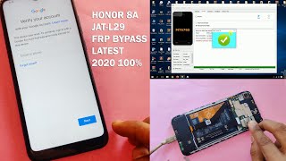 Honor 8A (JAT-L29, JAT-LX3) FRP Bypass 2020 Update 100% Working Free