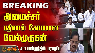 அமைச்சர் பதிலால் கோபமான வேல்முருகன் - சட்டமன்றத்தில் பரபரப்பு | TN Assembly 2025 Clash