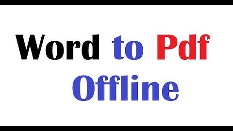 How to Convert a Word Document to a PDF – Quick & Easy Tutorial Window 10/11 in 2025