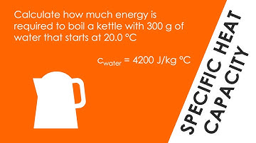 Energy to Boil a Kettle? Specific Heat Capacity - WORKED EXAMPLE - GCSE Physics
