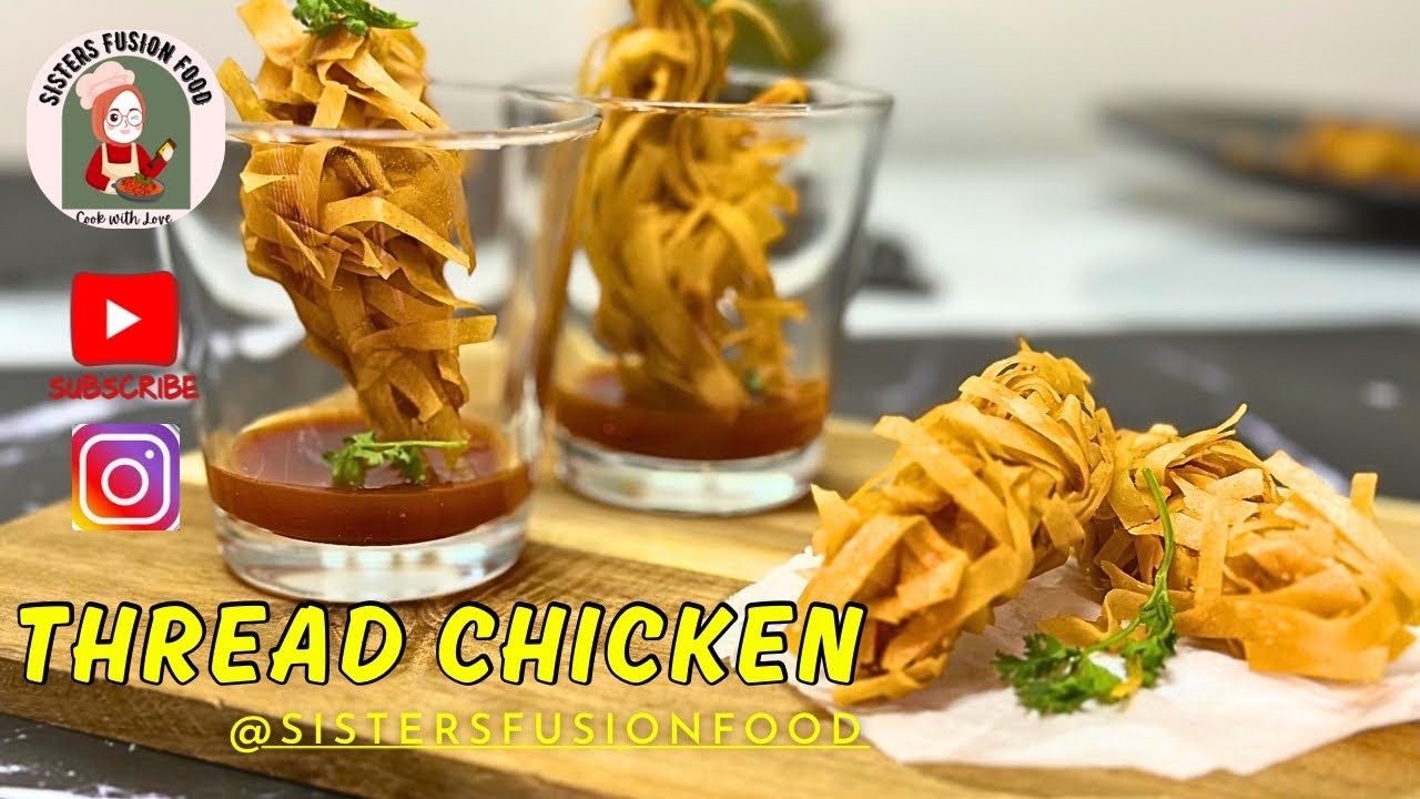 Single Thread Snacks Quick & Easy Crispy Thread Chicken | Irresistible Party Snack Recipe # ...