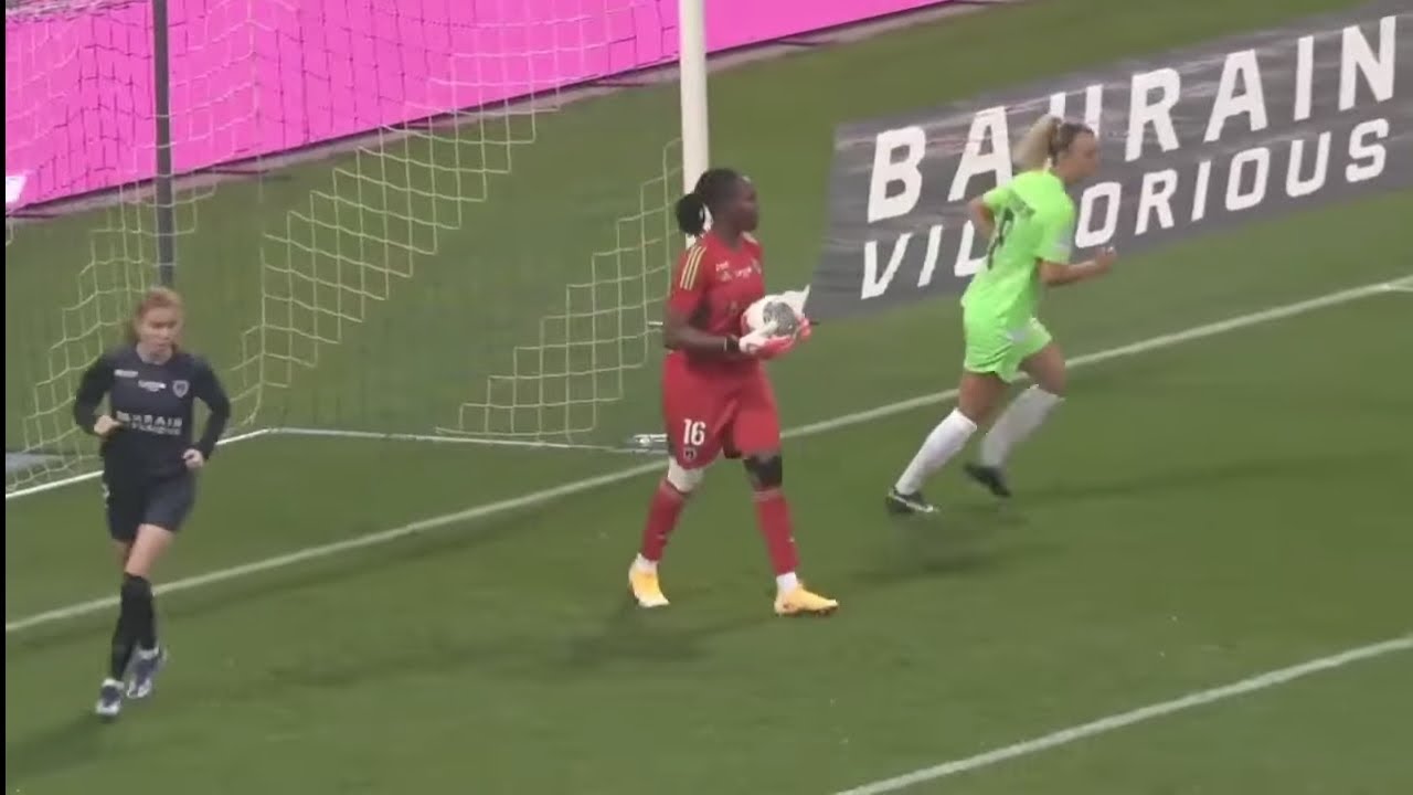 Chiamaka Nnadozie vs Wolfsburg highlights (Paris FC Champions League)