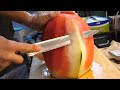 깔끔한 과일 자르기 - 명동 / fruits cutting skills - korean street food