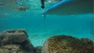 airSUP ® in Okinawa with minicat, inflatable SUP paddleboard and yacht in Japan