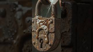 Rusty Padlock Restoration in Seconds! 🔥 Satisfying Rust Removal | Ultra Realistic 8K