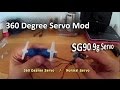 9g servo 360 degree mod conversion. (Türkçe)