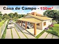 CASA DE CAMPO - CHÁCARA - 2 QUARTOS DE HOSPEDE - ORÇAMENTO - Whats Na Descrição P358