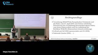 sec4dev 2019 – DSGVO-konforme Software-Entwicklung – Pflichten und Haftungsrisiken – Markus Dörfler