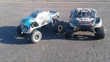 Traxxas Stampede VXL   VS.   Traxxas Slash Tire Swop.