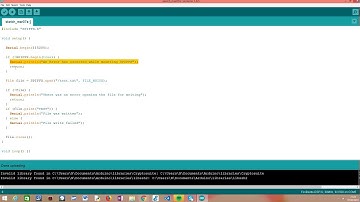 ESP32 Arduino SPIFFS: Write file