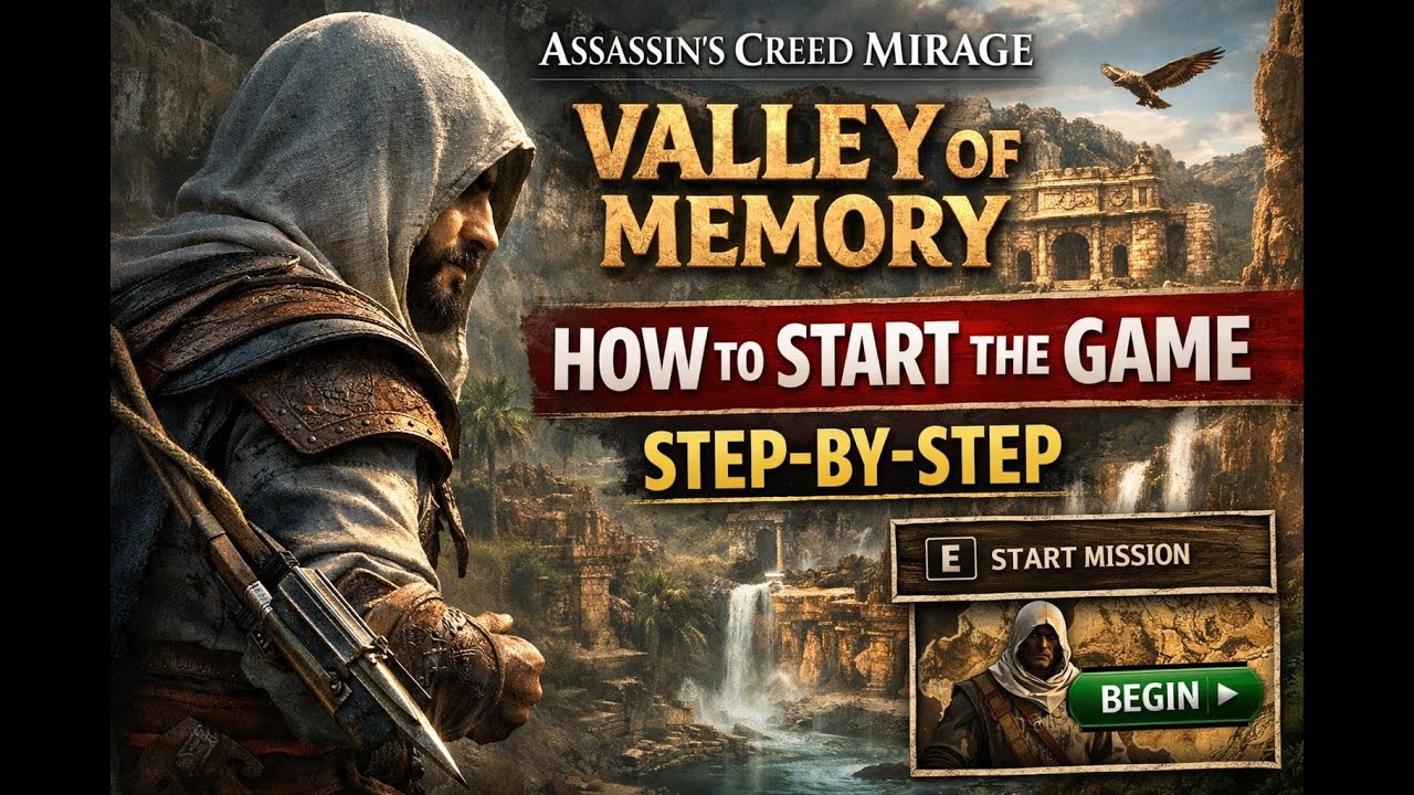 Assassin’s Creed Mirage – Valley of Memory | How to Start the Game (Step-by-Step)