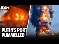 Putin heading for ‘military defeat’ as Ukraine drones inflict carnage in Black Sea oil port strike
