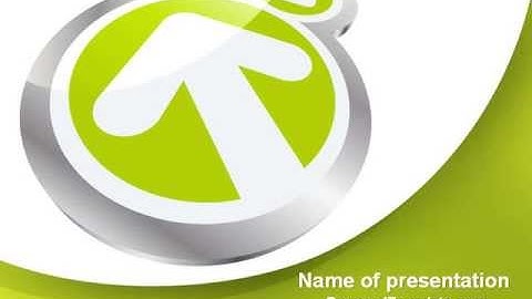 Olive Arrow PowerPoint Template by PoweredTemplate.com