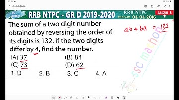 the sum of a two digit number obtained by reversing the order of its digits is 132